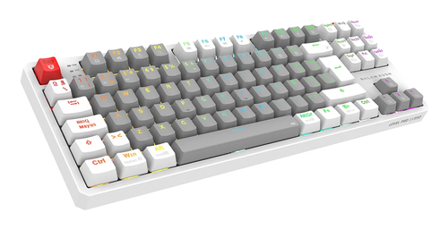 Miniatura 4 de Teclado Mecanico Balam Rush Level Pro GK990 Espanol, Inalambrico y alambrico, LED RGB, Gris, Blanco