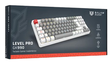 Miniatura 2 de Teclado Mecanico Balam Rush Level Pro GK990 Espanol, Inalambrico y alambrico, LED RGB, Gris, Blanco