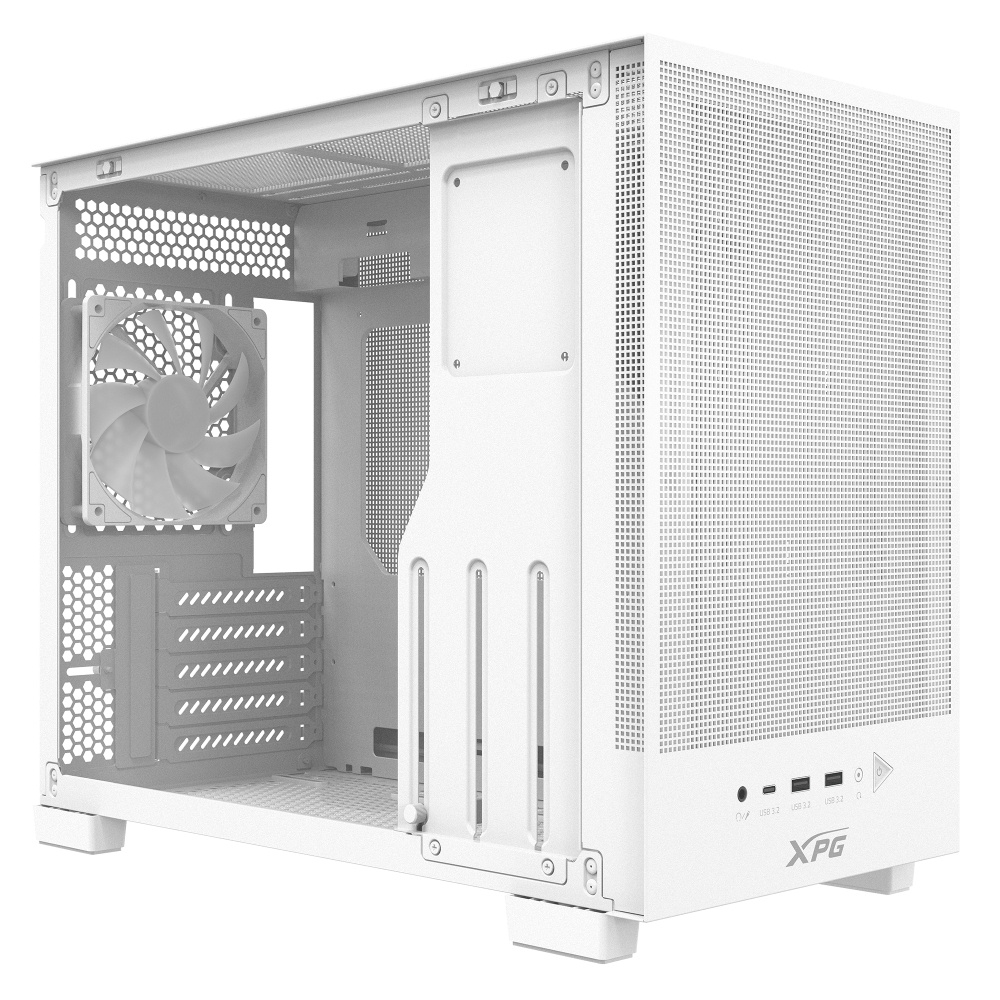 Miniatura 4 de Gabinete XPG VALOR MESH NANO, Midi-Tower, Micro-ATX/Mini-ITX, USB 3.0, sin Fuente, 1 Ventilador Instalado, Blanco