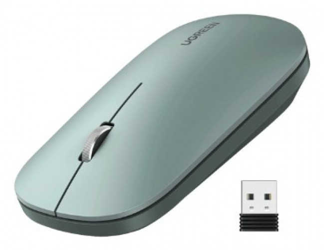 Mouse Ugreen 90374 Optico, 4000 DPI, RF inalambrico, 10 m, Verde