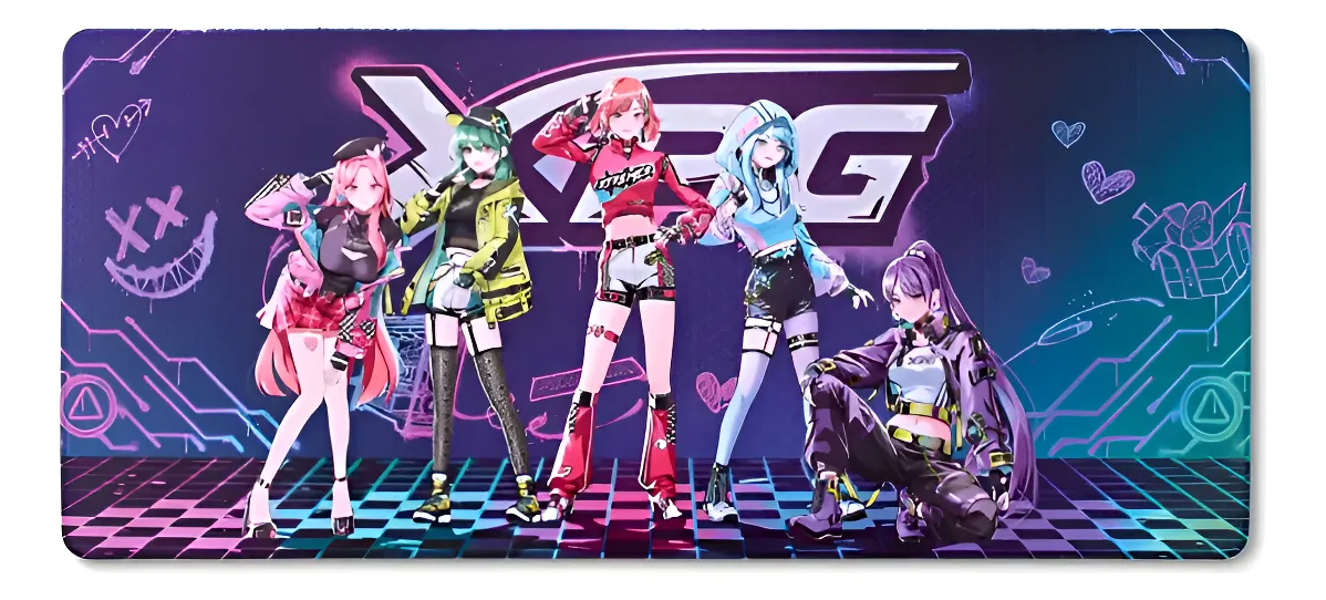 Mousepad Gaming XPG FRONTLINE XL XTREME SAGA 04,  Microfibra