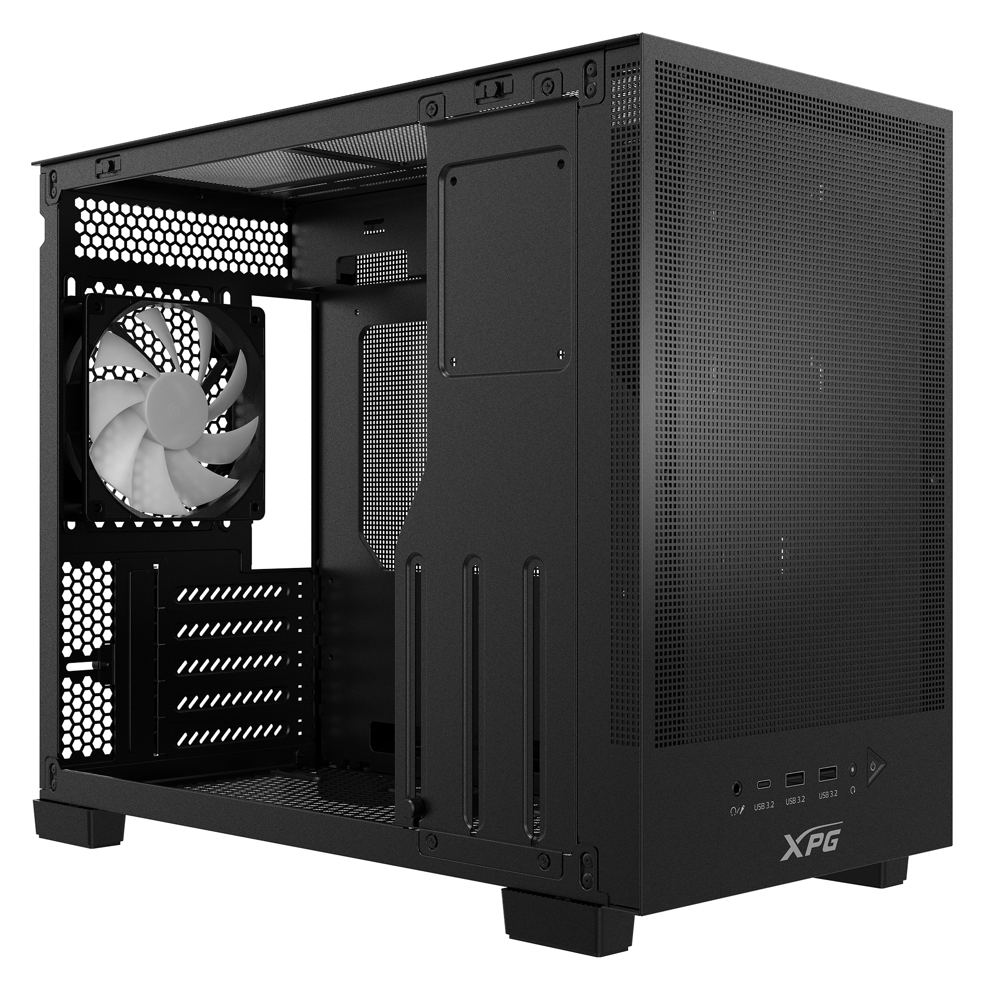 Miniatura 5 de Gabinete XPG Valor Mesh Nano, Mid-Tower, Micro-ATX, No Fuente, Negro.