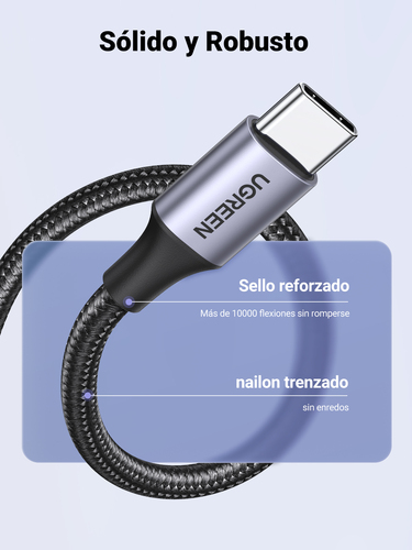 Miniatura 2 de Cable USB Ugreen 60126 USB C a USB A, 480 Mbit/s, Negro, Gris