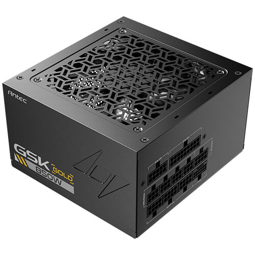 Fuente De Poder Antec GSK850 V2, 850W , 80 Gold, Full modular, DC, Hybrid, ATX 3.1, PCIe 5.1, Negro