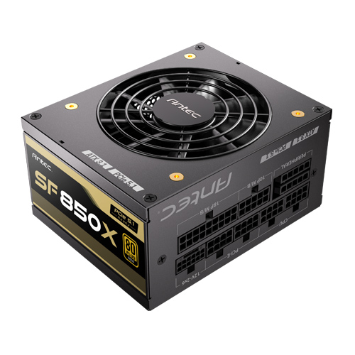 Fuente De Poder Antec SF850X, 850 , 80 Gold, Full modular, SFX, Negro