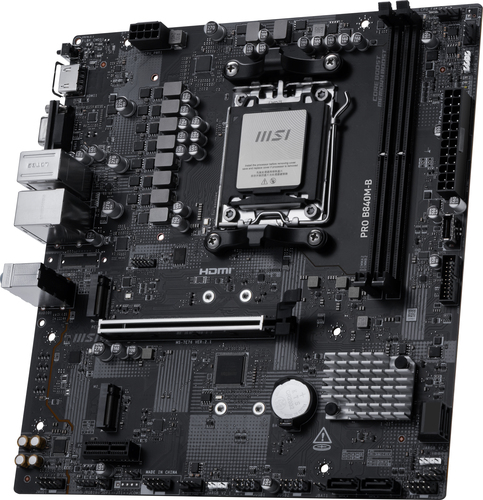 Miniatura 4 de Tarjeta Madre MSI PRO B840M-B, Micro-ATX, Socket AM5, 128GB DDR5, HDMI para AMD