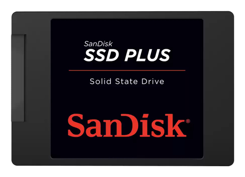 SSD SanDisk SSD Plus, 500GB, 2.5, 500MB/s Escritura, 545 MB/s Lectura, SATA III