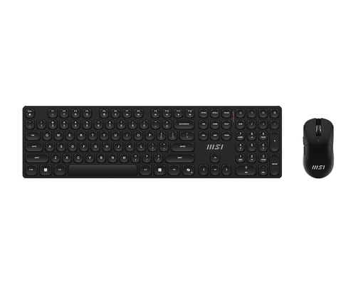 Kit Teclado y Mouse MSI FORGE FORGE K210 WIRELESS, Mecanico, Inalambrico, 1600 DPI, Negro