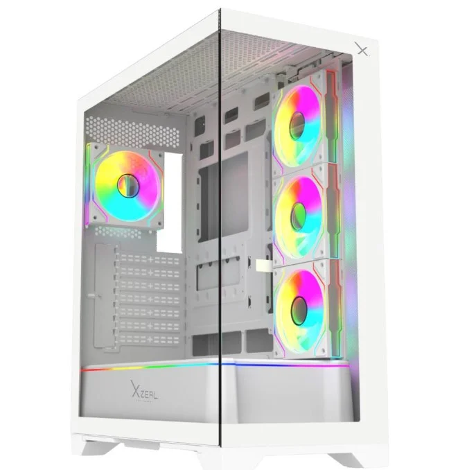 Gabiente Gamer XZEAL XZ160, Soporta EATX, ATX, M-ATX, M-ITX, PSU NO, Blanco