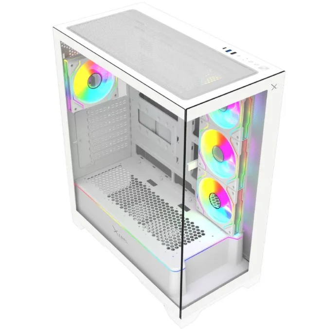 Miniatura 2 de Gabiente Gamer XZEAL XZ160, Soporta EATX, ATX, M-ATX, M-ITX, PSU NO, Blanco