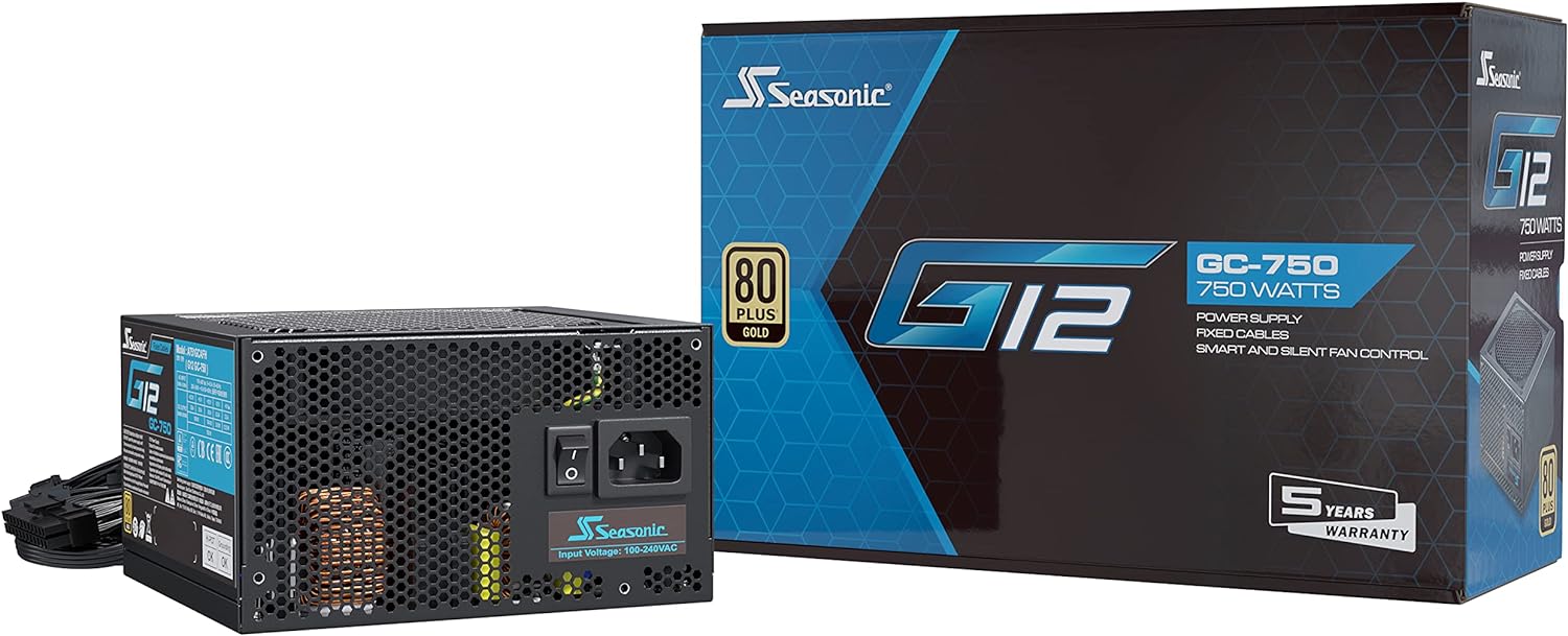 Miniatura 5 de Fuente de Poder Seasonic 750W, 80 PLUS Gold, G12-GC-750, 24-pin ATX, 120mm, No Modular