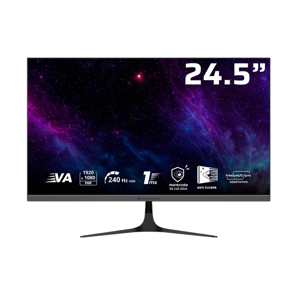 Monitor Gamer Balam Rush Cosmos Edge MCE245P LED 24.5, Full HD, G-Sync/FreeSync, 240Hz, HDMI/DP, Bocinas, Negro