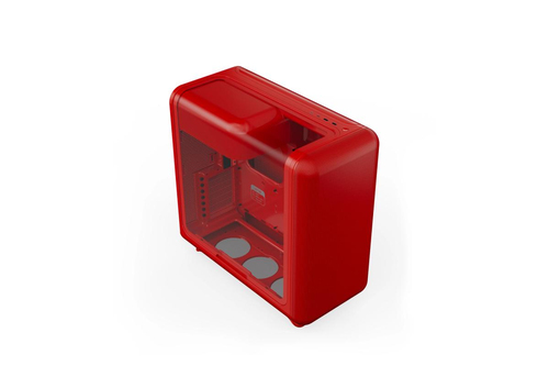 Miniatura 3 de Gabinete Hyte X50, Midi-Tower, ATX/EATX/Micro-ATX/Mini-ITX, USB 3.0, sin Fuente, sin Vent Instalados, Rojo Cereza