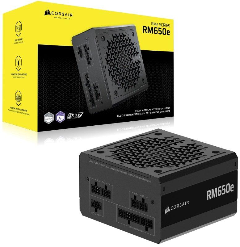 Miniatura 3 de Fuente De Poder CORSAIR RM650e, 650W, ATX 3.1, PCIe 5.1, Full-Modular, Cybenetics Gold, Negro