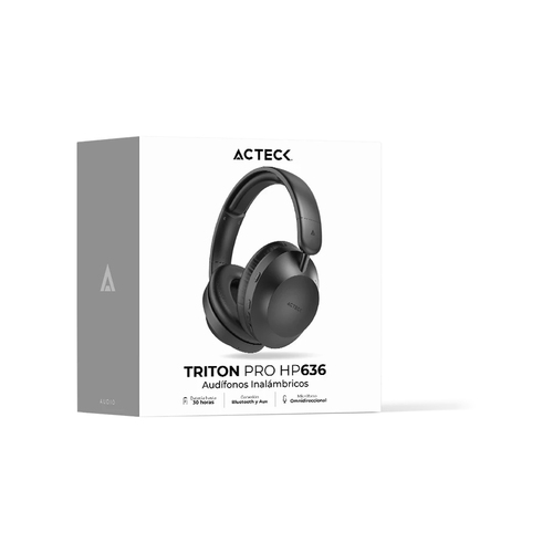 Miniatura 4 de Audifonos Acteck Triton Pro HP636 Diadema, Inalambrico y alambrico, 3.5 mm, USB, Bluetooth, Negro