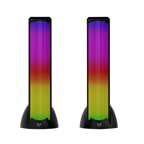 Bocinas Balam Rush Glimm Tower BG575 2.0, Alambrico e inalambrico, Bluetooth, Led, Negro