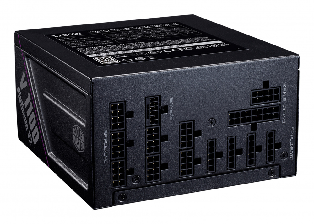 Miniatura 2 de Fuente de Poder Cooler Master V Platinum 1100 V2 80 PLUS Platinum, 1100W, Modular, 24-pin ATX
