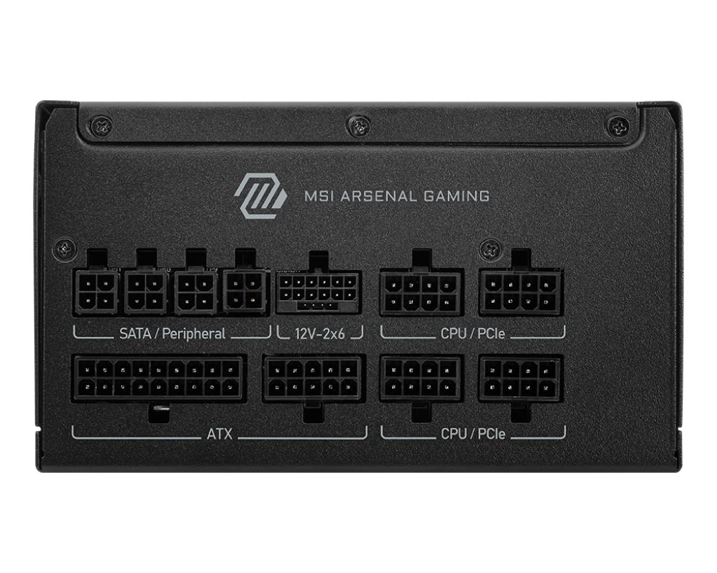 Miniatura 4 de Fuente de Poder MSI MAG A850GLS PCIE5, 850W, 80 PLUS Gold, Full Modular, 24-pin ATX, Negro