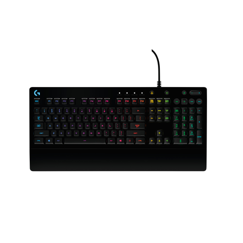 Teclado Gaming Logitech G213 Prodigy Con Retroiluminacion Rgb, Controles Multimedia, Resistente A Salpicaduras, Interfaz Usb2.0, (version Ingles)