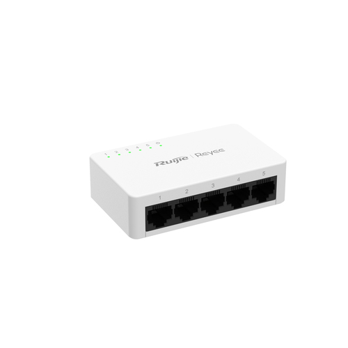 Miniatura 5 de Switch Ruijie Networks RG-ES05F No administrado, RJ-45 5, Fast Ethernet (10/100), Blanco