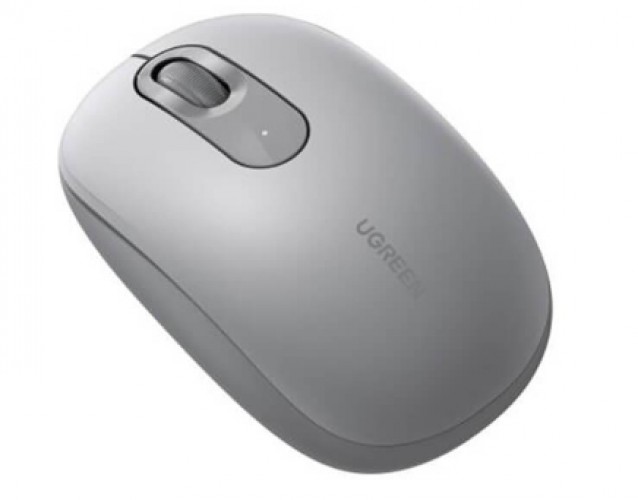 Mouse Optico Ugreen, 2400 DPI, RF inalambrico, USB-A, 10 M, Gris