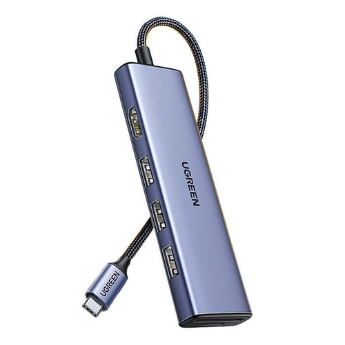 Miniatura 2 de Docking Station Ugreen, 6 Puertos, Interfaz USB-C, 3x USB-A, 1x HDMI, 1x MicroSD, 1x SD, 5000 Mbit/s, Plata