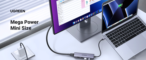 Miniatura 5 de Docking Station Ugreen, 6 Puertos, Interfaz USB-C, 3x USB-A, 1x HDMI, 1x MicroSD, 1x SD, 5000 Mbit/s, Plata