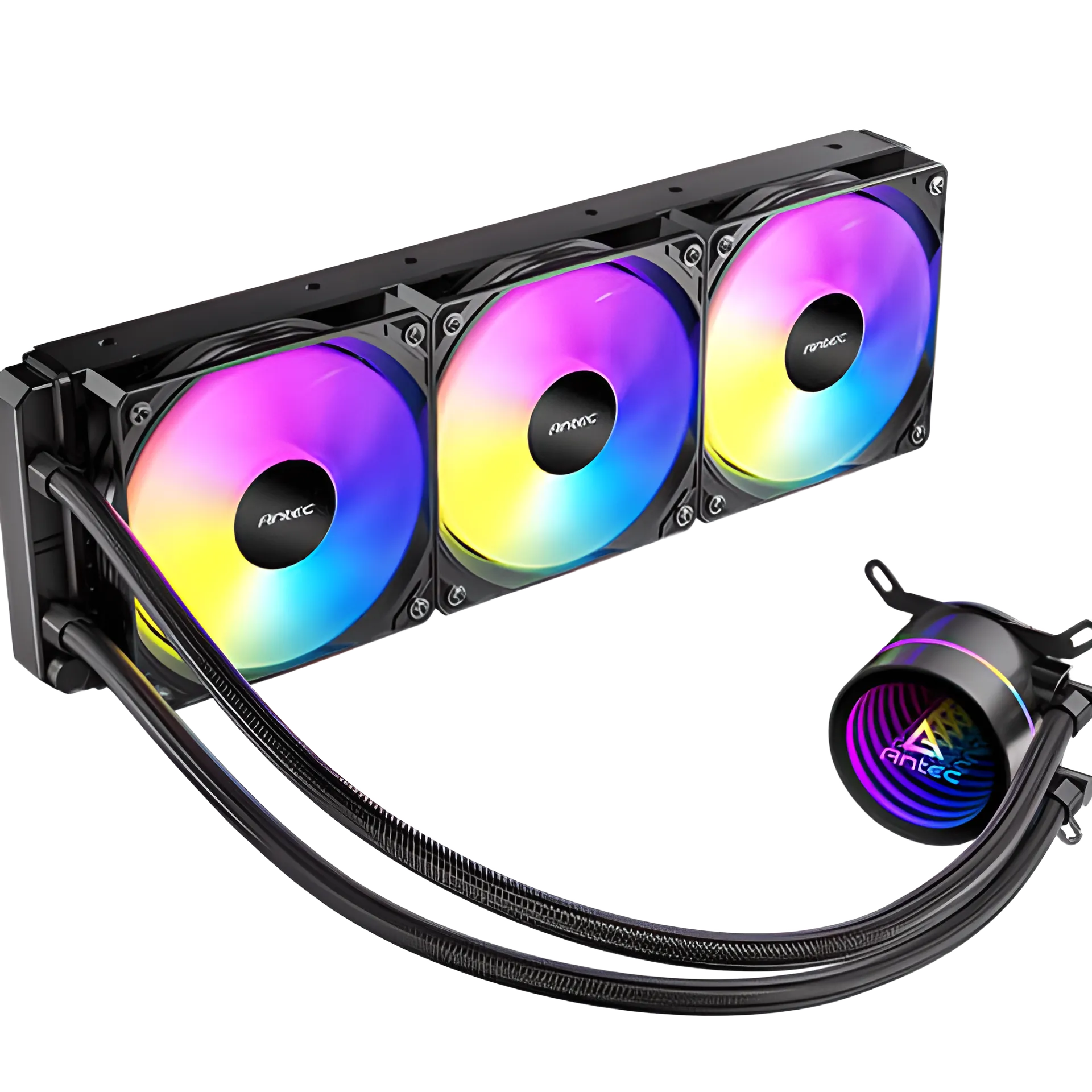 Enfriamiento liquido Antec Luna 360 ARGB, 3x120mm, intel/AMD, Negro