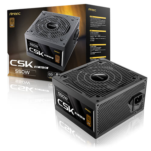 Miniatura 2 de Fuente De Poder Antec CSK 550W, 80 PLUS BRONZE, Negro