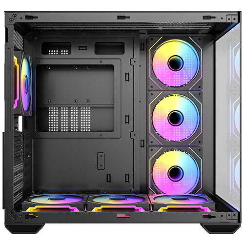 Miniatura 4 de Gabinete Antec CX Mirror, Mid Tower, Vista panoramica, 7x ventiladores, Negro