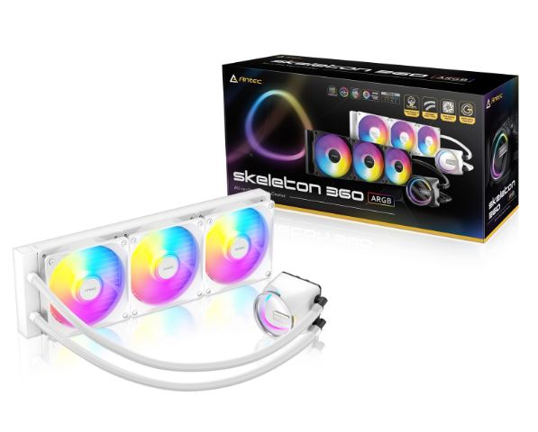 Miniatura 5 de Enfriamiento liquido Antec, Skeleton 360 ARGB Performance, Intel/AMD, Blanco