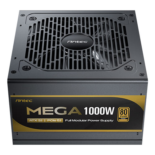 Miniatura 2 de Fuente de poder Antec MEGA, 1000 W, 80 Plus GOLD, Full Modular, ATX 3.1, PCIe 5.1, Negra