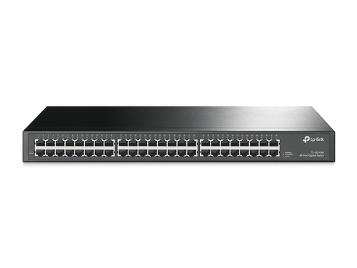 Switch TP-Link TL-SG1048 No administrado, RJ-45 48, Gigabit Ethernet (10/100/1000), 1U, Negro