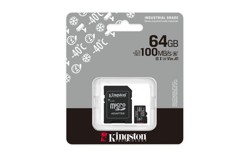 Miniatura 2 de Memoria MICROSDXC Kingston Technology Industrial 64 GB, Velocidad 100 MB/s, Clase 10
