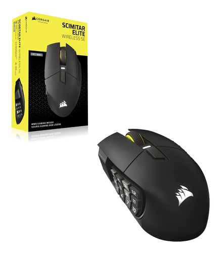 Miniatura 2 de Mouse Corsair Scimitar Elite Wireless SE Optico, 16 Botones, 33000 DPI, RF inalambrico + bluetooth, Negro
