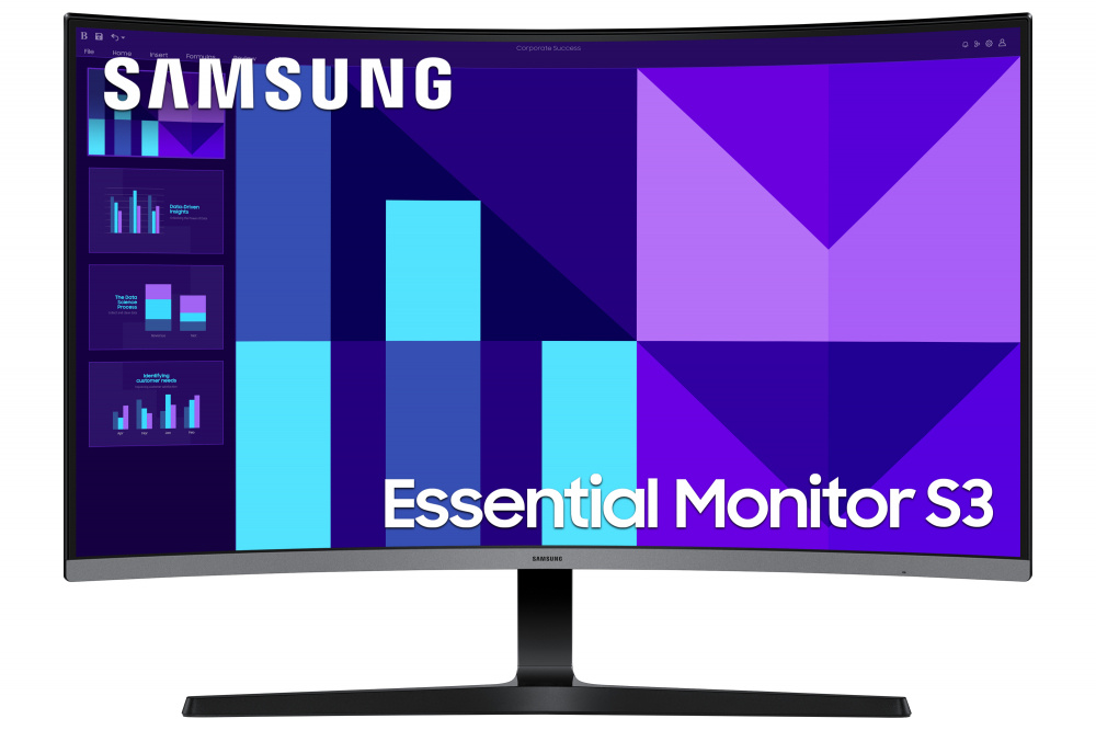 Monitor Curvo Samsung Essential S3 S39GD LCD 32, 1920x1080 Full HD, 100Hz, HDMI, Negro