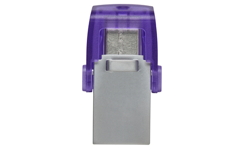 Miniatura 4 de Memoria USB Kingston DataTraveler MicroDuo 3C, 64GB, USB 3.0 A/C, Morado