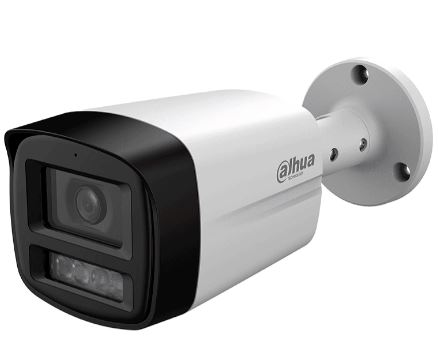 Camara Dahua CCTV, Bala, 8MP 4K, Iluminacion rango 40m, Exterior, IP67, Microfono, WDR Real 120dB