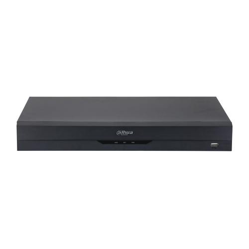 DVR Dahua, 16 Canales + 8 Canales IP, 5MP, IA, Reconocimiento facial, 2x HDD max 16TB.