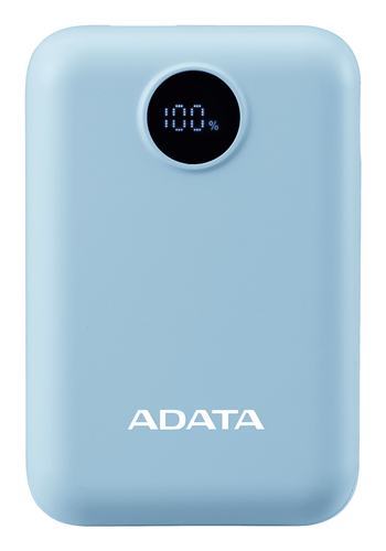 Power Bank ADATA C100 10000 mAh, USB, Azul claro