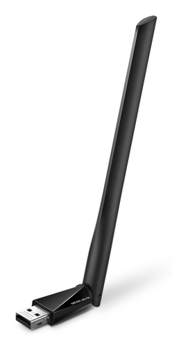 Tarjeta de red inalambrica Mercusys MA30H USB, Wi-Fi 5 (802.11ac), Negro