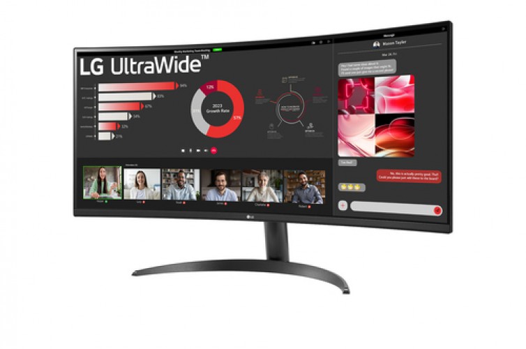 Miniatura 2 de Monitor LG 34WR50QK-B 34, Wide Quad HD, VA, 100 Hz, 5 ms, FreeSync, Negro