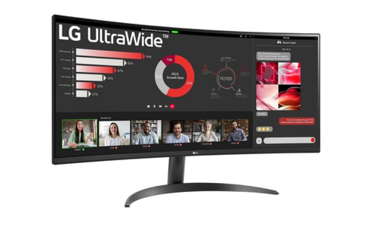 Miniatura 3 de Monitor LG 34WR50QK-B 34, Wide Quad HD, VA, 100 Hz, 5 ms, FreeSync, Negro