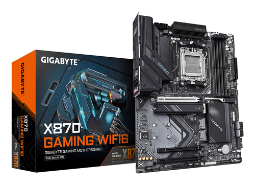 Tarjeta madre GIGABYTE X870 GAMING WIFI6 Socket AM5, 4 DDR5-SDRAM, Wifi