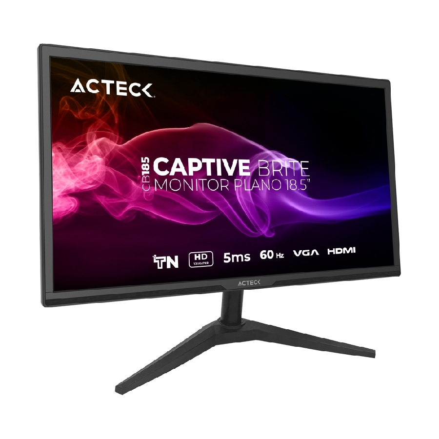 Miniatura 5 de Monitor Acteck Captive Brite CB186 LED 18.5, 1366x768 HD, 60Hz, HDMI, Negro