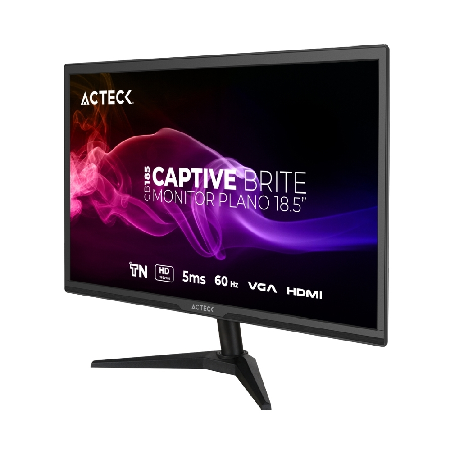 Miniatura 4 de Monitor Acteck Captive Brite CB186 LED 18.5, 1366x768 HD, 60Hz, HDMI, Negro