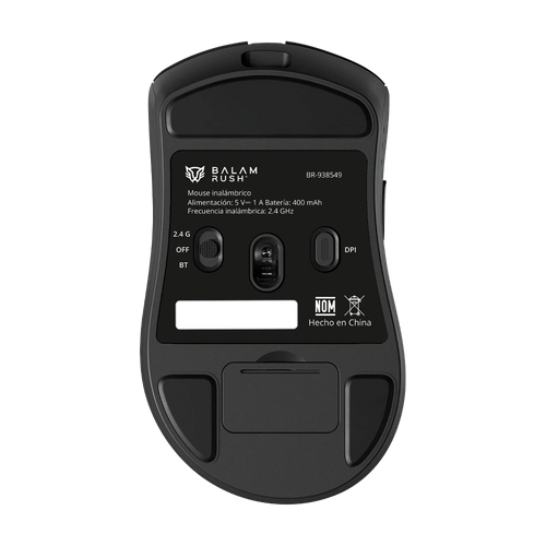 Miniatura 5 de Mouse Gamer Ergonomico Balam Rush Drift Perform MG5, Inalambrico, Optico, 12.000DPI, USB-C, Negro