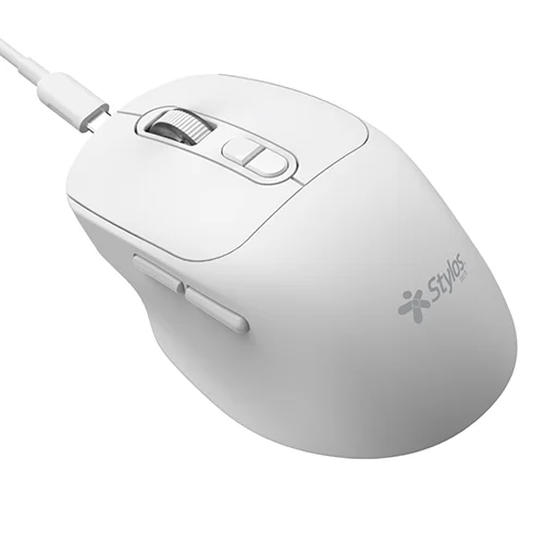 Miniatura 2 de Mouse Inalambrico Stylos STPMOI8W, 7 Botones, 1600 DPI, Recargable, Blanco