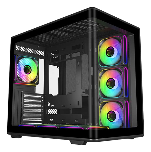 Gabinete Cooler Master ELITE 600, Midi-Tower, ATX/Micro-ATX/Mini-ITX, USB 3.0, sin Fuente, Negro