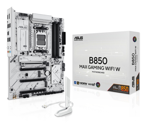 Tarjeta madre ASUS B850 MAX GAMING WIFI W Socket AM5, 4 DDR5-SDRAM, Wifi